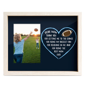 Football Premier Frame - Dear Mom Heart