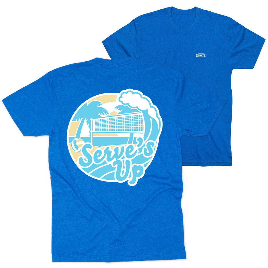 Volleyball Short Sleeve T-Shirt - Serve's Up (Back Design)