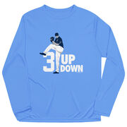 Baseball Long Sleeve Performance Tee - 3 Up 3 Down