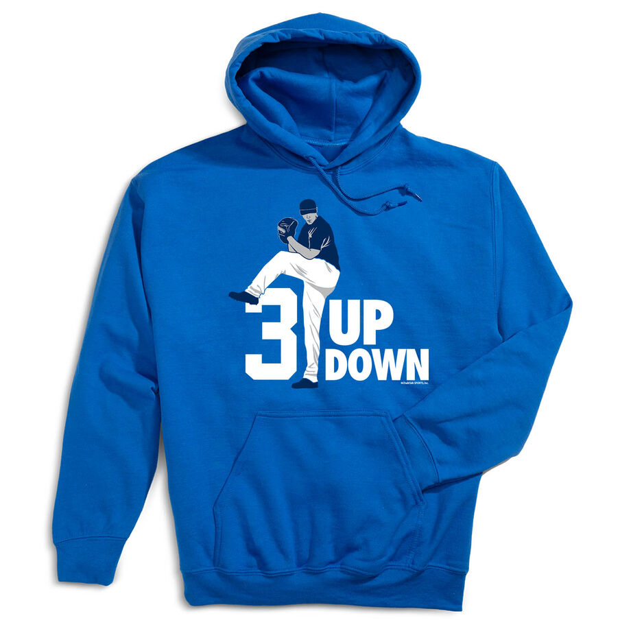 Baseball Hooded Sweatshirt - 3 Up 3 Down