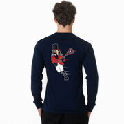 Guys Lacrosse Tshirt Long Sleeve - Crushing Goals (Back Design)