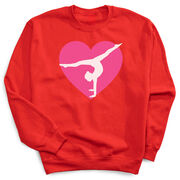 Gymnastics Crewneck Sweatshirt - Gymnast Heart