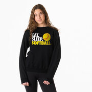 Softball Crewneck Sweatshirt - Eat Sleep Softball