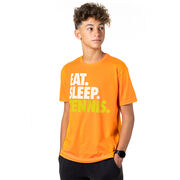 Tennis T-Shirt Short Sleeve Eat. Sleep. Tennis.
