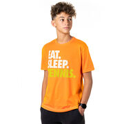 Tennis T-Shirt Short Sleeve Eat. Sleep. Tennis.