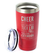 Cheerleading 20 oz. Double Insulated Tumbler - Cheer Words