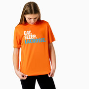 Lacrosse Short Sleeve Performance Tee - Eat. Sleep. Lacrosse.