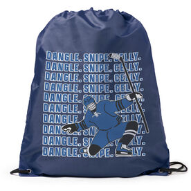 Hockey Drawstring Backpack - Dangle Snipe Celly Player