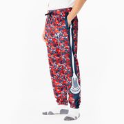 Guys Lacrosse Lounge Pants - Patriotic Digital Camo