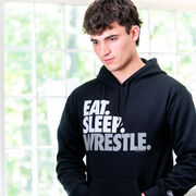 Wrestling Hooded Sweatshirt - Eat Sleep Wrestle (Stack)