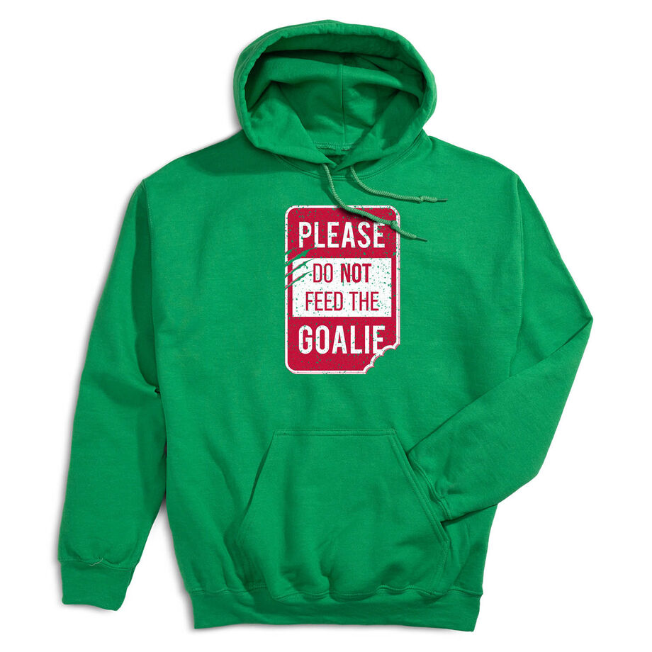 Hockey Hooded Sweatshirt - Don't Feed The Goalie