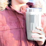 Softball 20 oz. Double Insulated Tumbler - Flag