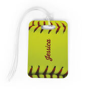 Softball Bag/Luggage Tag - Personalized Stitches
