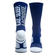 Guys Lacrosse Woven Mid-Calf Sock Set - Eat Sleep Lacrosse