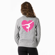 Gymnastics Tshirt Long Sleeve - Gymnast Heart (Back Design)