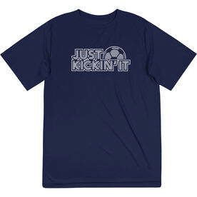 Soccer Short Sleeve Performance Tee - Just Kickin' It