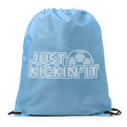 Soccer Drawstring Backpack - Just Kickin' It