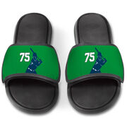 Softball Repwell&reg; Slide Sandals - Batter Silhouette with Number