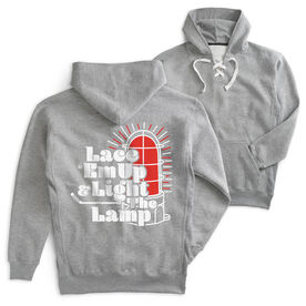 Hockey Sport Lace Sweatshirt - Lace 'em Up and Light the Lamp