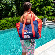 Baseball Tote Bag - Eat Sleep Baseball