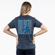 Hockey Short Sleeve T-Shirt - Dangle Snipe Celly Player (Back Design)