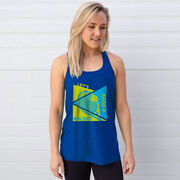 Tennis Flowy Racerback Tank Top - Let's Raise A Racket