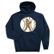 Baseball Hooded Sweatshirt - Baseball Bigfoot