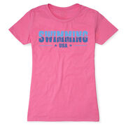 Swimming Women's Everyday Tee - Swimming USA