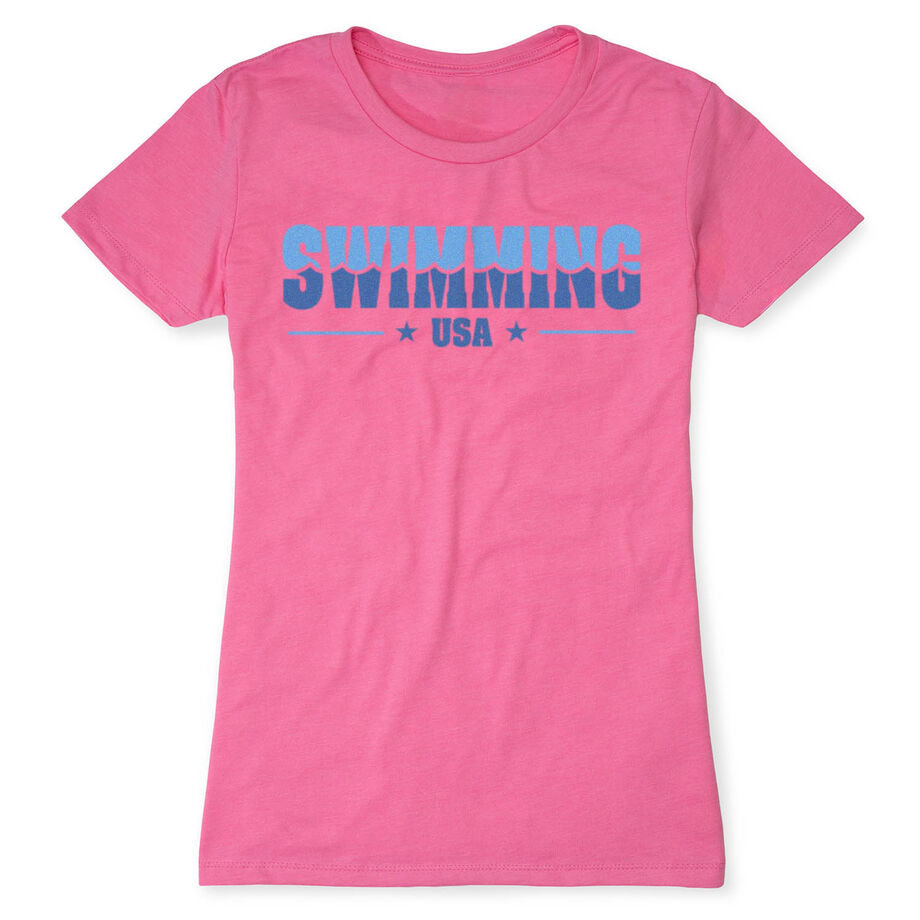 Swimming Women's Everyday Tee - Swimming USA