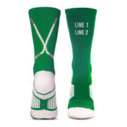 Custom Hockey Woven Mid-Calf Socks - Logo