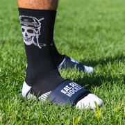 Hockey Woven Mid-Calf Socks - Skull