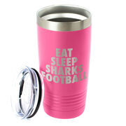 Football 20 oz. Double Insulated Tumbler - Personalized Eat Sleep Football