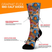 Basketball Graphic Flex Mid-Calf Socks - Basketball Life