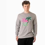Guys Lacrosse Tshirt Long Sleeve - Lax Lizard
