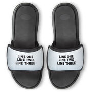 Personalized Repwell&reg; Slide Sandals - Your Text