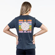 Volleyball Short Sleeve T-Shirt - Bump, Set, Spike (Back Design)