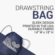 Pickleball Drawstring Backpack - Eat. Sleep. Pickleball