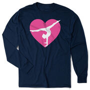 Gymnastics Tshirt Long Sleeve - Gymnast Heart