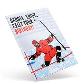 Hockey Birthday Greeting Card - Dangle Snipe Celly