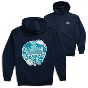 Pickleball Hooded Sweatshirt - Serve's Up (Back Design)