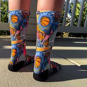 Basketball Graphic Flex Mid-Calf Socks - Basketball Life