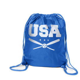 Baseball Drawstring Backpack - USA Baseball