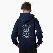 Skiing Hooded Sweatshirt - Yeti To Ski (Back Design)