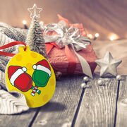 Pickleball Ceramic Ornament - HoHoHo