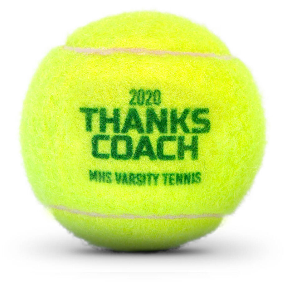 Personalized Tennis Ball - Thanks Coach