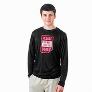 Hockey Long Sleeve Performance Tee - Don't Feed The Goalie