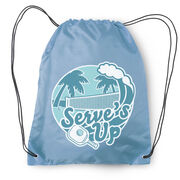 Pickleball Drawstring Backpack - Serve's Up