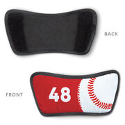 Baseball Repwell&reg; Slide Sandals - Ball and Number Reflected