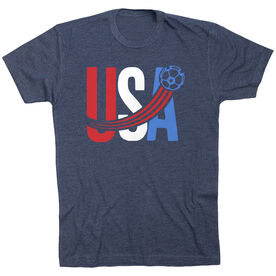 Soccer T-Shirt Short Sleeve - USA Patriotic