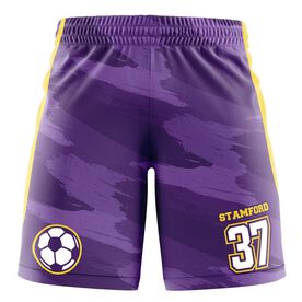 Custom Team Shorts - Soccer Brush Stroke